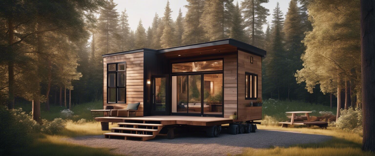 Outdoor luxury tiny house