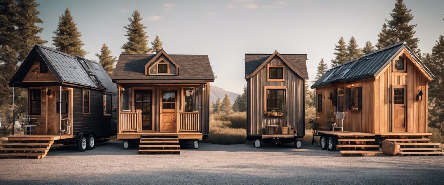 Different styles of tiny house kits